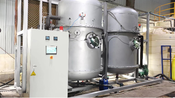 某金剛線客戶25噸/天化學鎳廢液低溫蒸發器處理工程案例